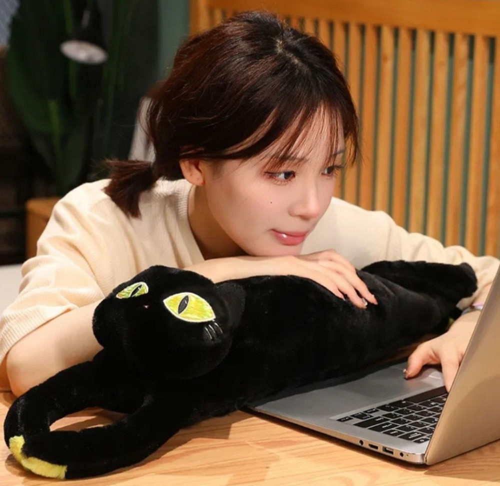 Кот подушка обнимашка 90см серый новый кот батон обнимусь Киев - изображение 4