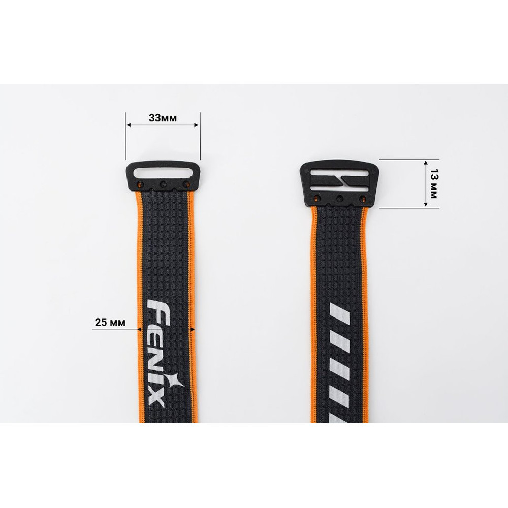 Стрічка для налобних ліхтарів Fenix, одинарна, AFH-03, чорно-помаранчева Київ - фото 6