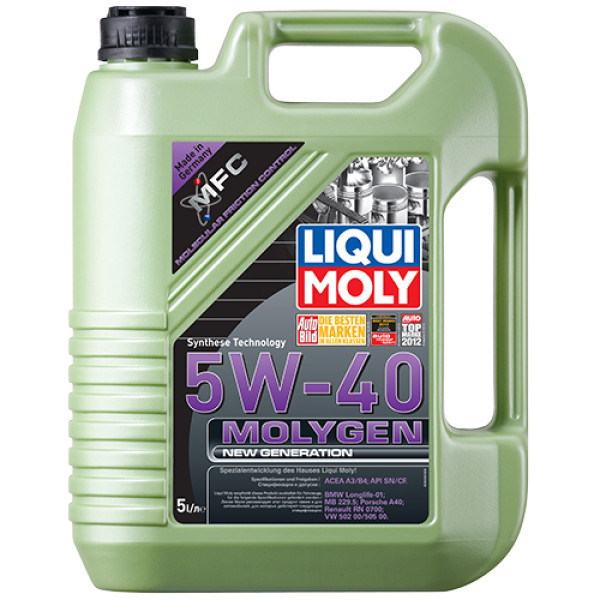 Моторне масло Liqui Moly Molygen New Generation 5W-40 5л Львів - фото 1
