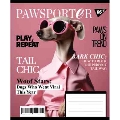 Зошит Yes Animal's fashion А5 24 аркушів лінія (767782) Вінниця
