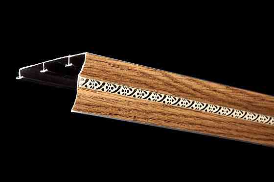 Трьохрядний алюмінієвий карниз Бр-03 дуб світлий Бровари