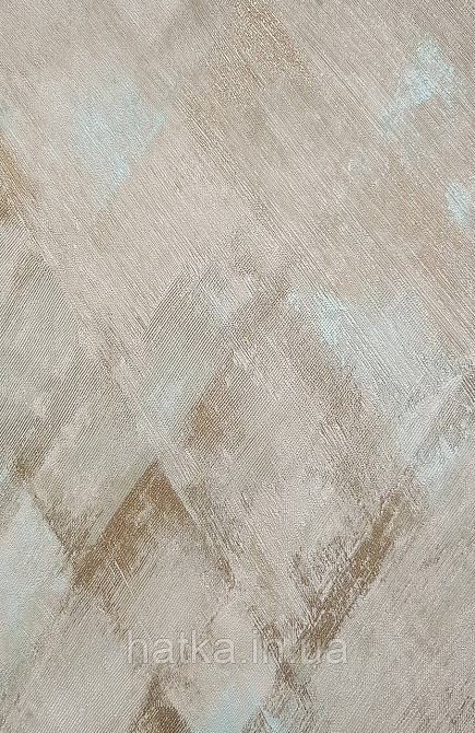 Обои виниловые на флизелине Grandeco Universe 5 метровые абстракция бежевые золотистые бирюзовые Киев - изображение 3