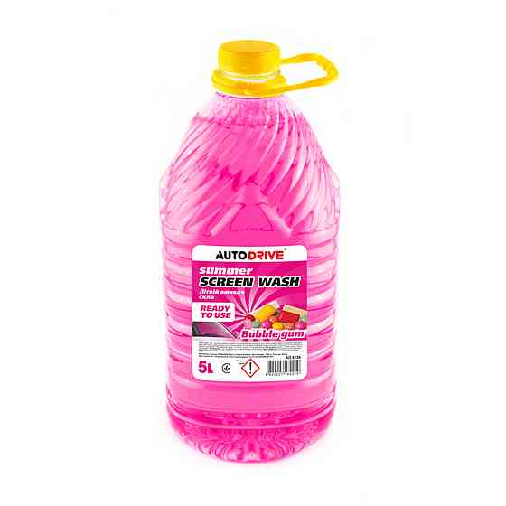 Омивач скла літній AutoDrive Summer Screen Wash Bubble Gum PET 5л Київ