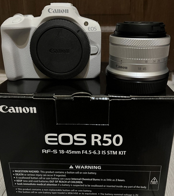 НОВИЙ Canon EOS R50 з об'єктив + RF-S 18-45mm f/4.5-6.3 IS STM Киев - изображение 8