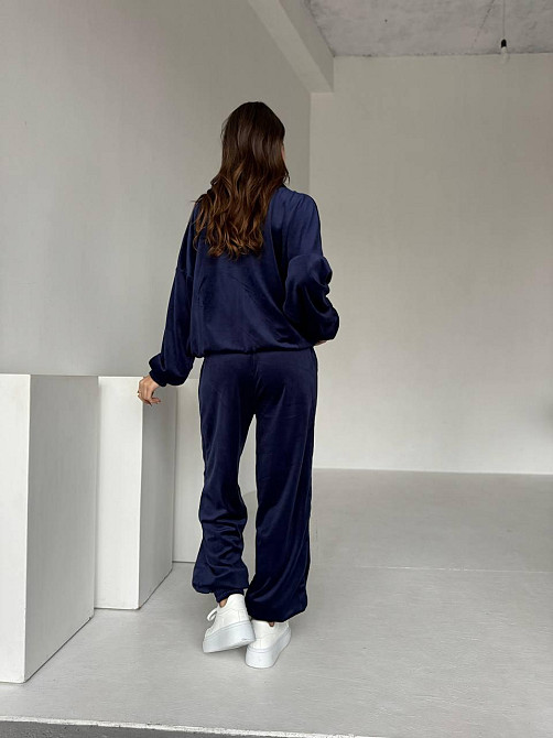 Жіночий прогулянковий костюм двійка: кофта і штани з турецького велюру Одеса - фото 9