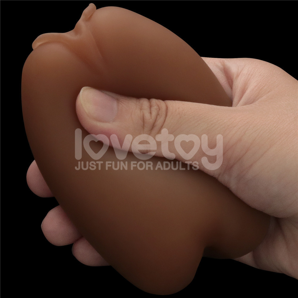 Подвійний мастурбатор вагіна анус SLIDER DOUBLE-ENDED Brown Sex Aura Київ - фото 4