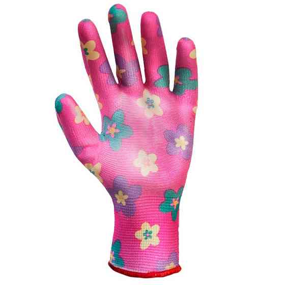 Перчатки с ПУ покрытием (красные, манжет) SIGMA (9446301) Ровно