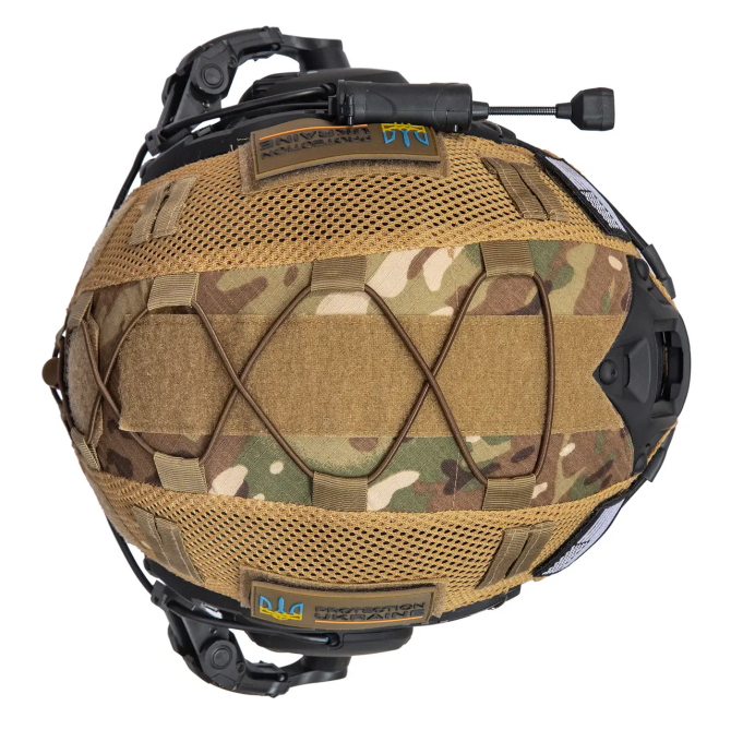 Тактичний шолом Fast Helmet NIJ IIIA + навушники Walkers Razor Slim + чебурашки + ліхтарик + кавер ( Вінниця - фото 6
