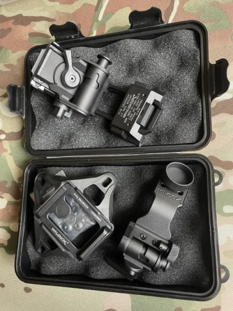 Комплект кріплень Wilcox L4G24 + J-Arm + 3 Hole Shroud для приладу нічного бачення PVS-14 (Метал) Вінниця