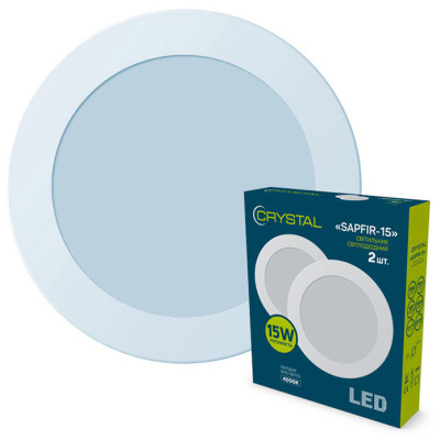 Светильник CRYSTAL SAPFIR-15W 4000K 2шт. (DNL-004) Винница - изображение 1