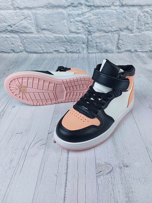 Детские демисезонные кроссовки хайтопы  для девочек 21см Николаев - изображение 3