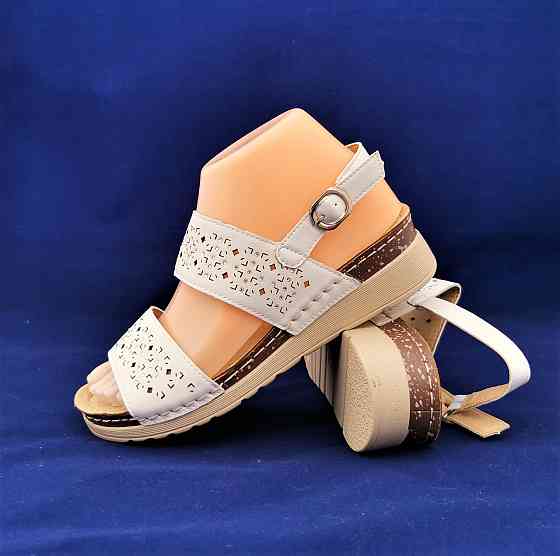 Жіночі Сандалі Босоножки на Танкетці Платформа Бжевелітні (розміри: 37,38,39,40) - 51-3 Дніпро