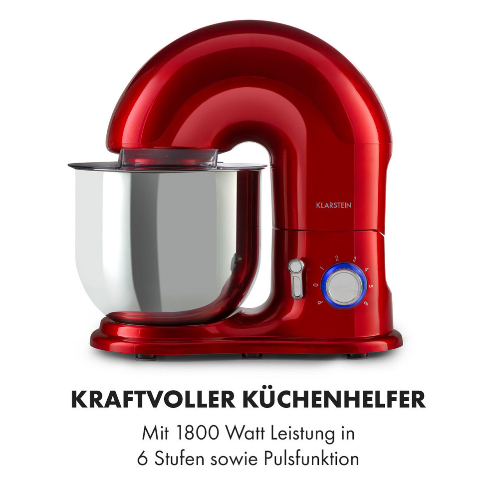 Кухонний комбайн Delfino 1800 Вт 6 швидкостей 7 літрів Червоний (Німеччина, читати опис) Рівне - фото 3