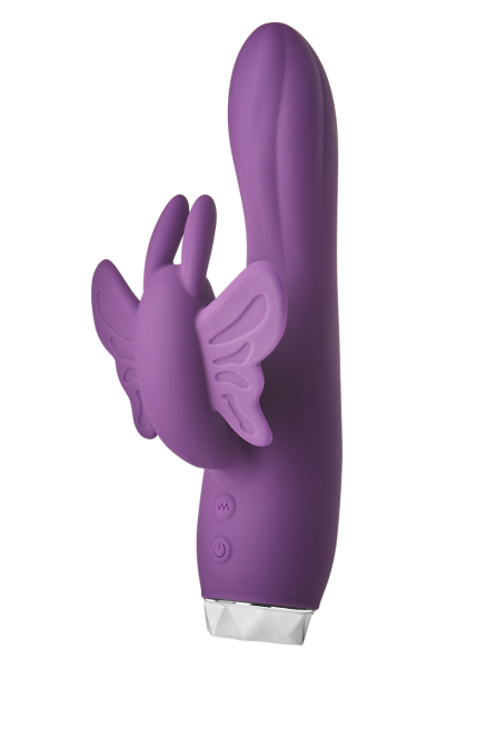 Вибратор-кролик в виде Бабочки Dream Toys Flirts Butterfly, фиолетовый, 17 х 3 см Sex Aura Киев - изображение 1