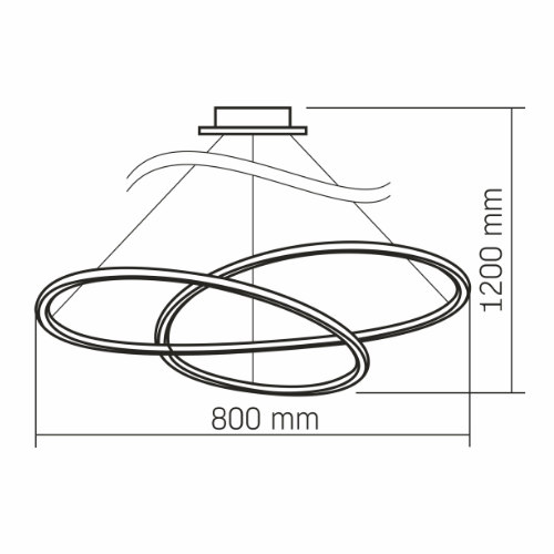 LED Світильник функціональний 110W VL-CLD-989-BK Decora Videx Житомир - фото 4