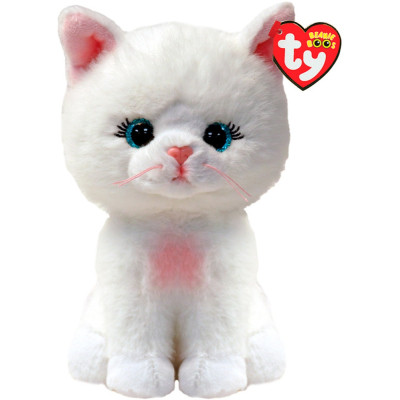 Мягкая игрушка Ty Beanie Babies Белая кошка Амелия 15 см (37377) Винница - изображение 1