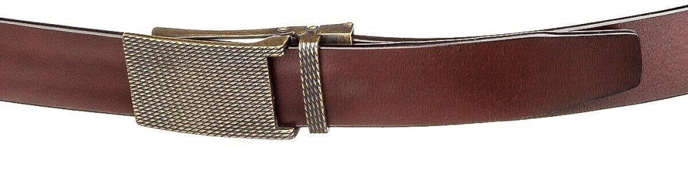 Оригінальний чоловічий ремінь з автоматичною пряжкою Коричневий (Vintage) Київ - фото 1