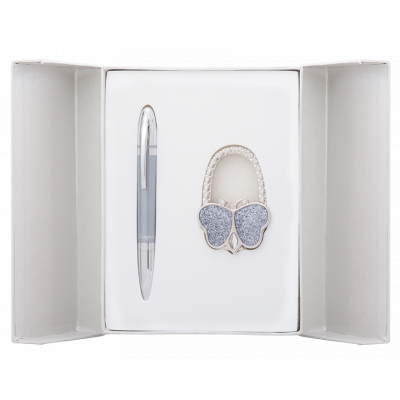 Ручка шариковая Langres набор ручка + крючок для сумки Lightness Серый (LS.122030-09) Винница