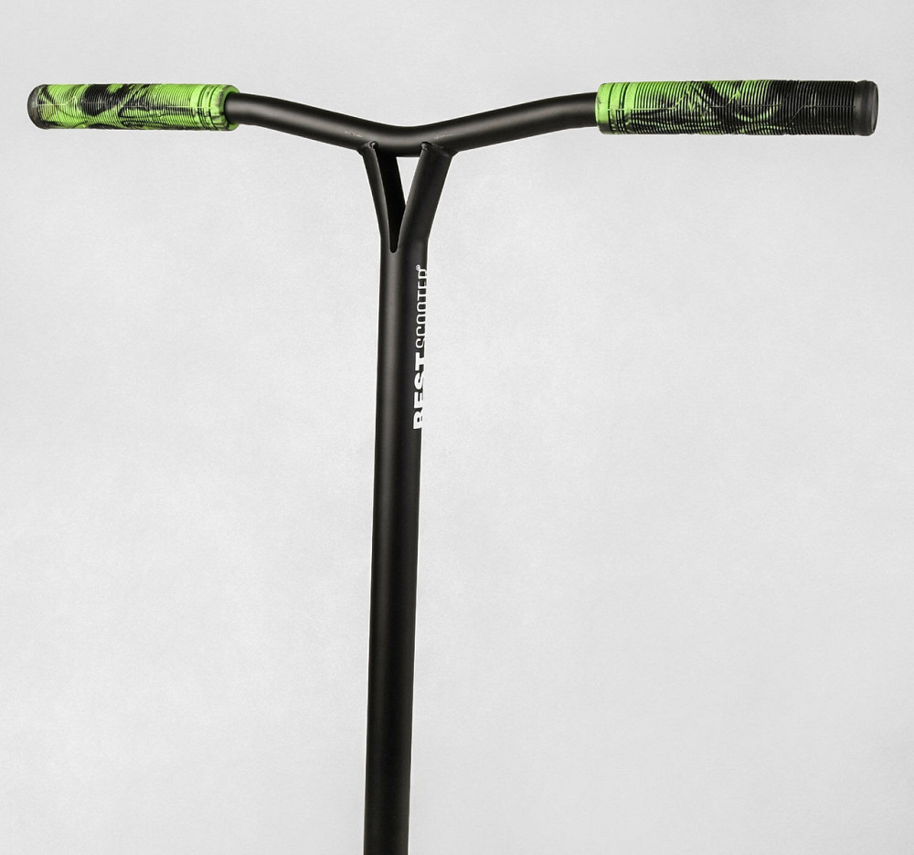 Самокат трюковий Best Scooter SCS-система пеги алюмінієвий диск та дека Чорно-зелений (MT-60611) Чернигов - изображение 8