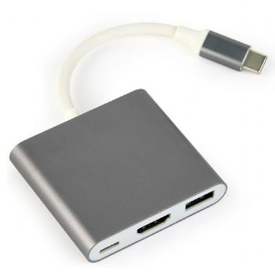 Перехідник USB Type-C to HDMI Cablexpert (A-CM-HDMIF-02-SG) Вінниця - фото 1