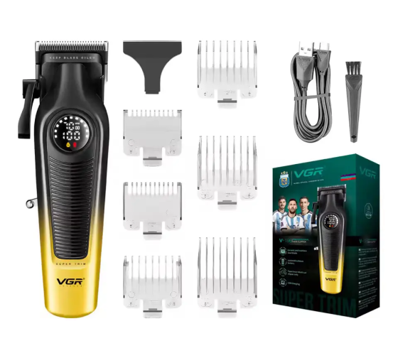 Машинка для стрижки аккумуляторная VGR V-196 2000 mAh LED дисплей Киев