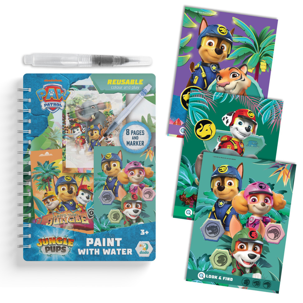 Водні розмальовки "Джунглі. Щенячий патруль" 200630, 8 сторінок Вінниця - фото 2