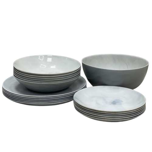 Сервіз столовий Diwali Marble Granit 19 предметів Q0217 VIVA Житомир - изображение 3