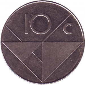 Монета 10 центів. 2000,02,03,04,05,07,08 рік, Аруба..(в холдере) Полтава - фото 1