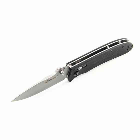 Ніж складаний туристичний Ganzo G704 ( 8.6 см) 440С / G10 чорний Киев