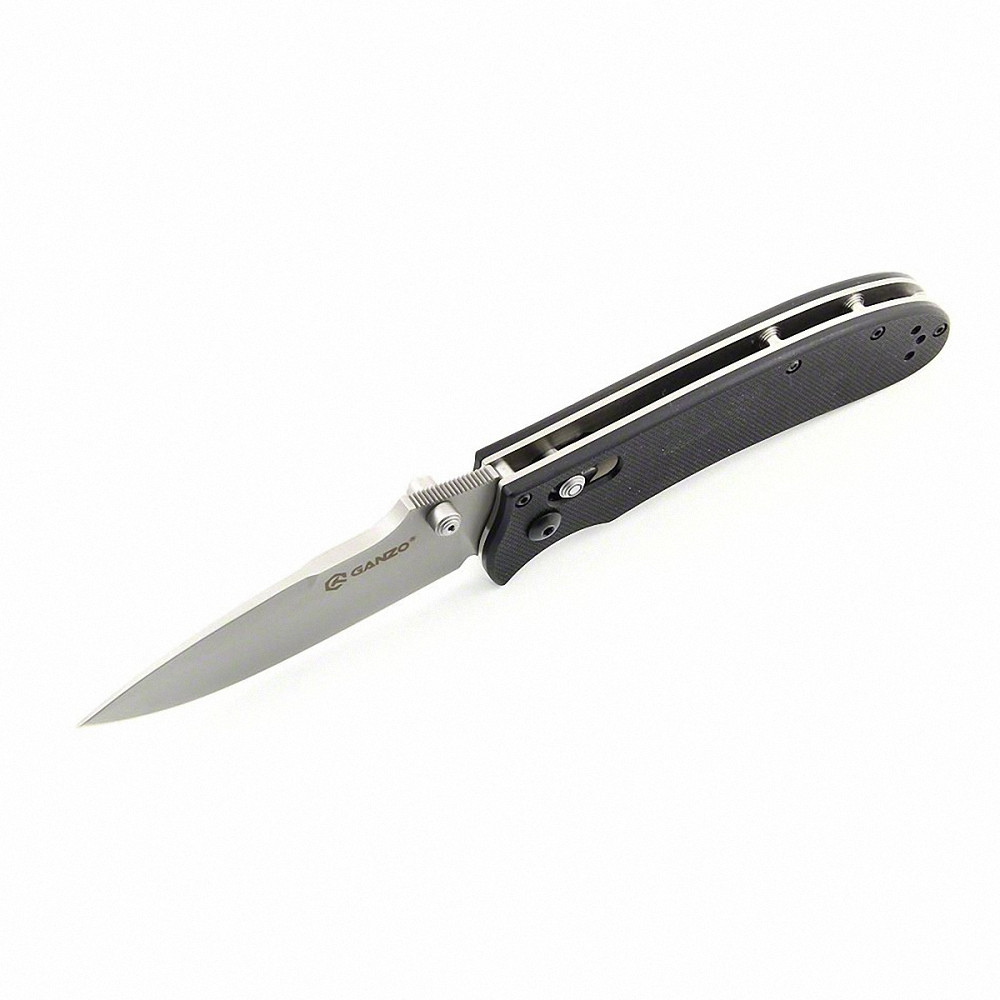 Ніж складаний туристичний Ganzo G704 ( 8.6 см) 440С / G10 чорний Киев - изображение 5