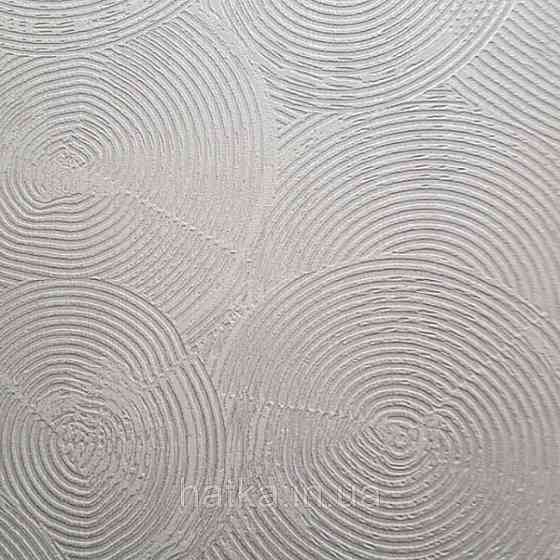 Шпалери вінілові на флізелін AS creation Metropolitan Stories 2 абстракція кола білі смуги сріблясті 3д Київ