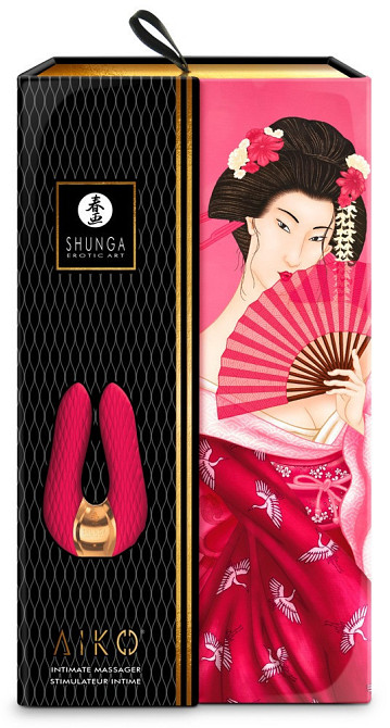 Подвіний вібратор Shunga Aiko Raspberr Sex Aura Київ - фото 8