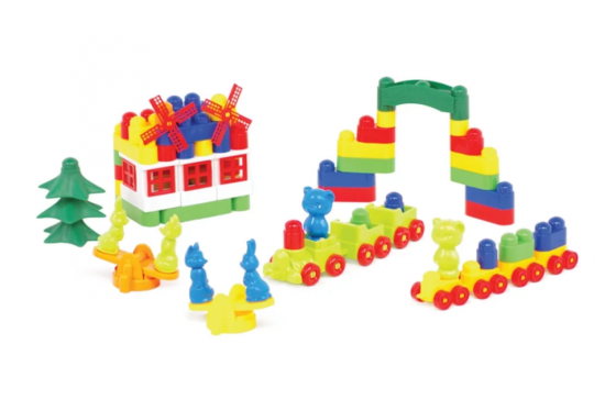 Дитячий конструктор з великими деталями "Майстер Блок" 1-028, 113 дет. Вінниця