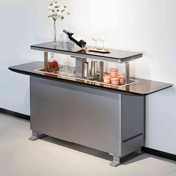 Розумний сервант (шафа) з вбудованим холодильником Primst CB150 (150 литров, Wood) Київ