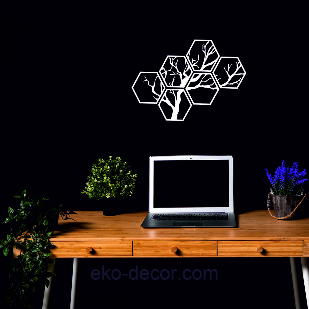 Декоративное настенное Панно «Дерево», Декор на стену 150*106 см, Белый, Ручная работа Киев - изображение 7