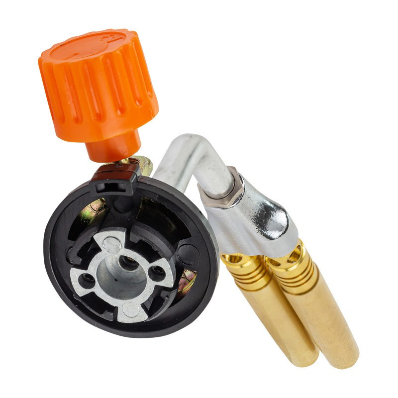 Різак з подвійним соплом на цанговий балон (T-1300гр., кут повороту сопла 360гр.), в блістері ROCKFORCE Одеса - фото 3