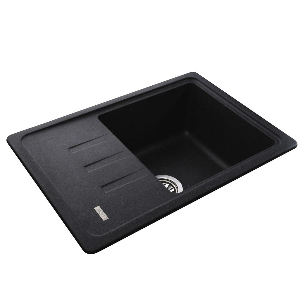 Гранітна мийка Globus Lux MONO графіт 620х435 мм-А0001 Київ - фото 2