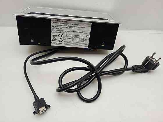 Врізна розетка в стільницю подвійна + USB + Type C + HDMI + RJ45 + аудіовихід Euphoriajinshi Z300EUW (товар вживаний) Луцк