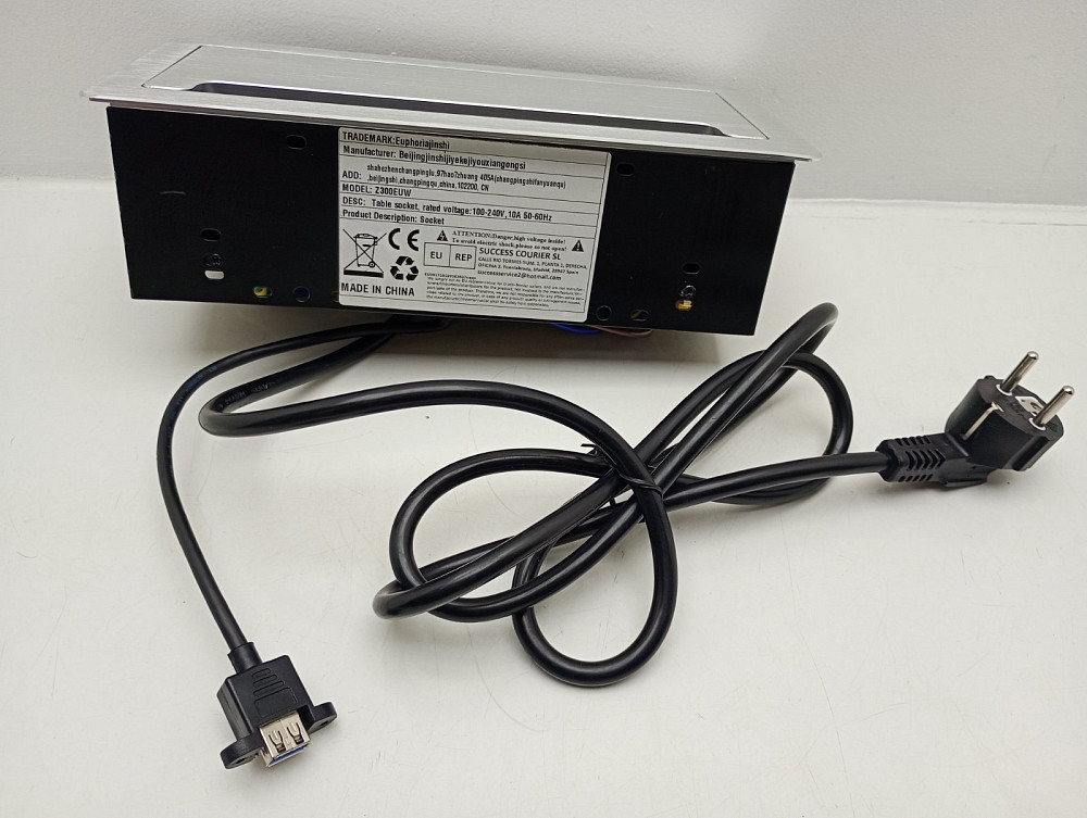 Врізна розетка в стільницю подвійна + USB + Type C + HDMI + RJ45 + аудіовихід Euphoriajinshi Z300EUW (товар вживаний) Луцьк - фото 4