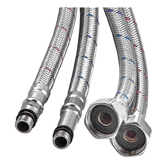 Гнучке підведення Champion FH-01-F1/2"xM10-30 нержавійка (пара) (AC0666) Київ