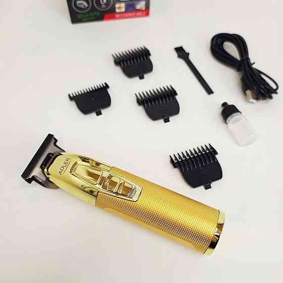 Машинка для точной стрижки бороды и волос Adler AD-2836G, Триммер для висков Электромашинка волос RN-65 Львов