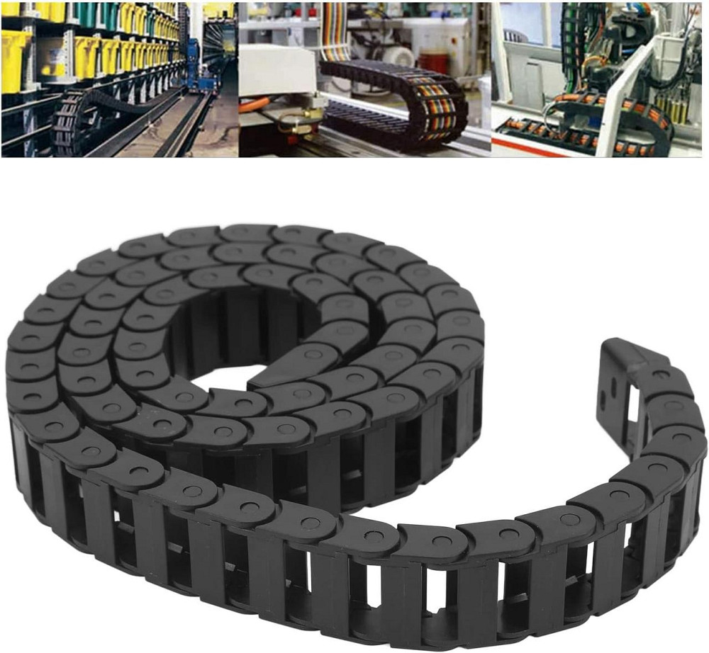 Кабель-канал ланцюговий відкритий, гнучкий пластиковий канал 10x20 мм, 1 м для охайного укладання проводівMasterSem Київ - фото 3