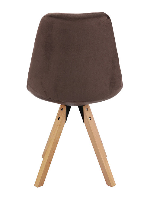 Стілець Saida Jumi у скандинавському стилі з дерев'яними ніжками коричневий Киев - изображение 5