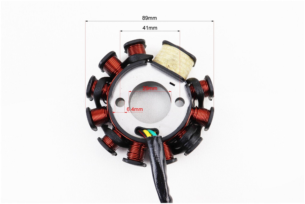 Статор магнето (генератора) (11 котушок роз'єм "мама 4+2") висота 32мм Киев - изображение 3