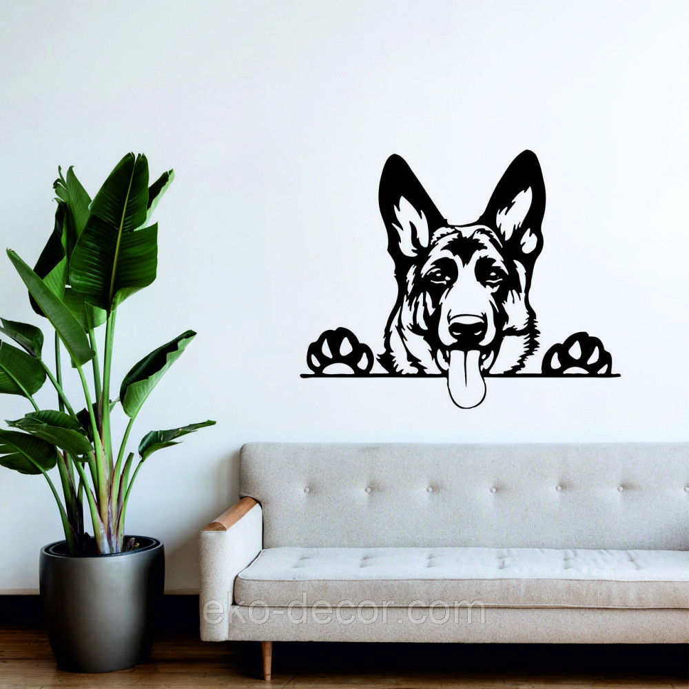 Декоративне настінне Панно «Вівчарка», Декор на стіну 90*72 см, Чорний Київ - фото 1