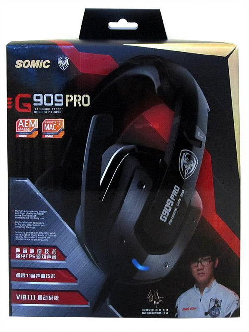 Гарнітура Somic G909 Pro Black (9590010164) Чорний Харків - фото 8