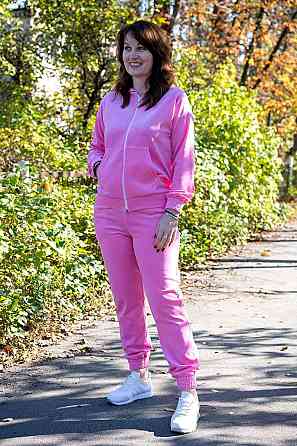 Спортивный модный костюм женский прогулочный велюровый комплект на молнии Киев