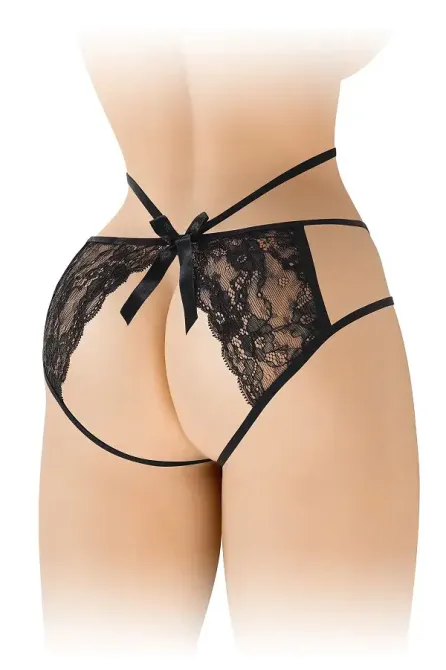 Трусики з відкритою попкою Fashion Secret Nadia Black Львов - изображение 2