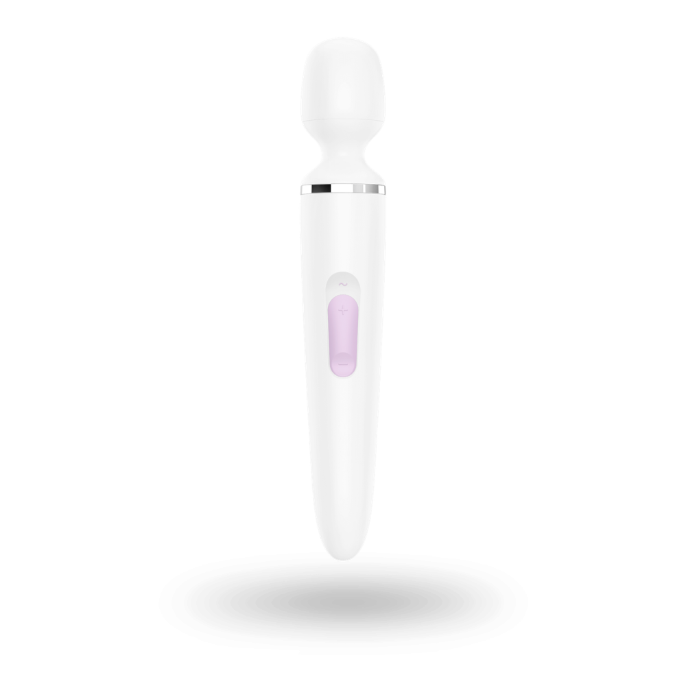 Вибромассажер Satisfyer Wand-er Woman (White/Chrome), водонепроницаемый, мощный, размер XXL Sex Aura Киев - изображение 5
