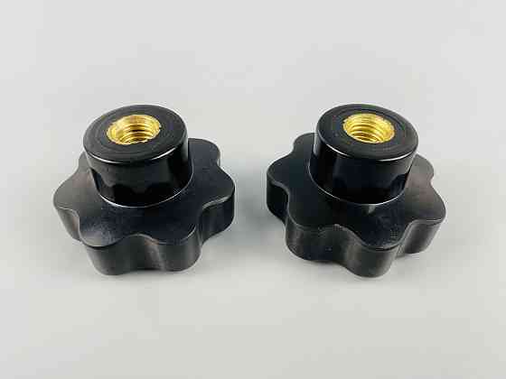 Наконечник важеля універсальний М10, D47 (чорний), латунна втулка різь внутрішня М10 Мукачево